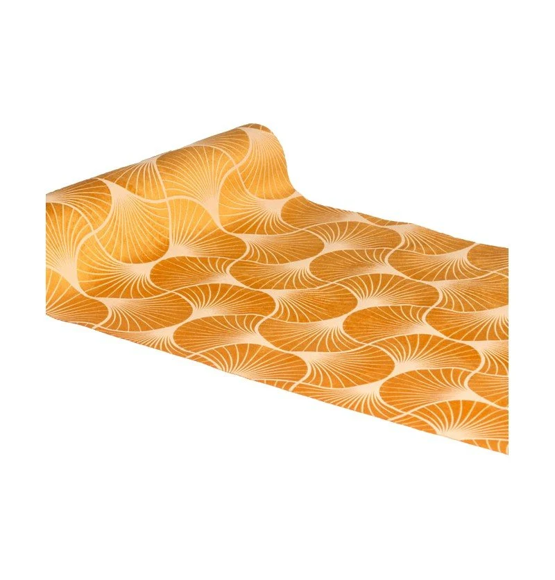 Oranssi Cantaloupe pöytäjuoksija Gingko Print 3m