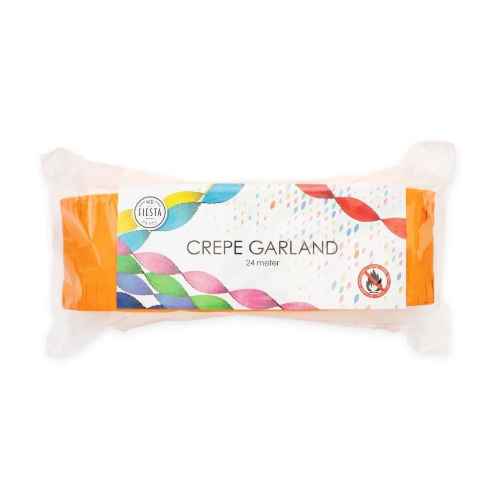 Oranssi Garlands kreppi 24m