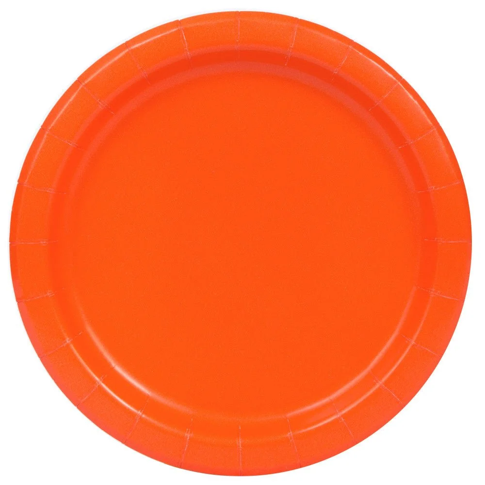 Oranssit lautaset pyöreät 17.5cm 8kpl