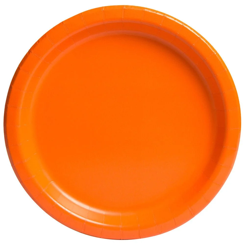 Oranssit lautaset pyöreät 23cm 16kpl