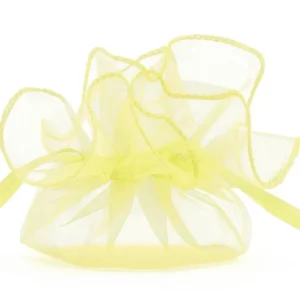 Organzapussit vaaleankeltainen 26cm 20kpl