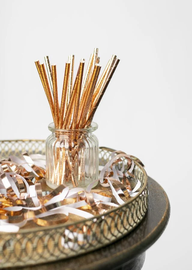 Paperi Rose Gold Metallic oljet 19.7cm 20kpl 20kpl