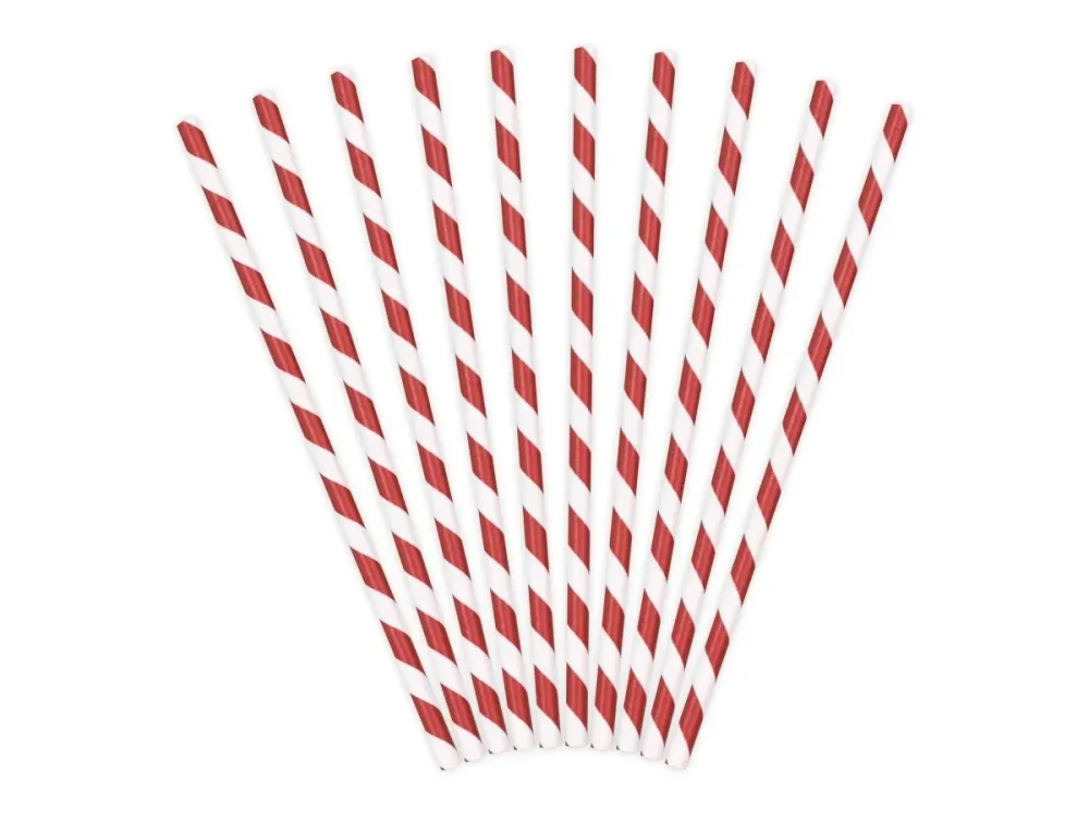 Paperipillit Punainen Valkoinen 19.5cm 10kpl