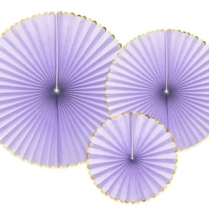 Paperituulettimet Lilac Gold Set 23-40cm 3 kpl