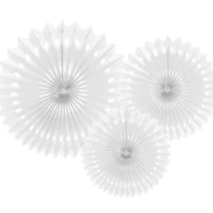 Paperituulettimet Valkoinen setti 20-30cm 3 kpl