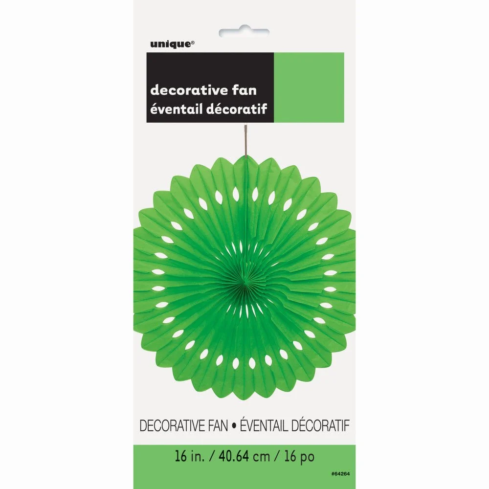 Paperiviuhka Lime Green 40cm