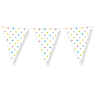 Party lippusiima - Party dots 4 metriä