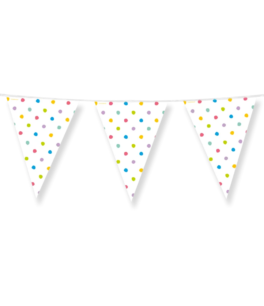 Party lippusiima - Party dots 4 metriä