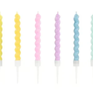 Pastelli kynttilöitä 8.5cm 6kpl