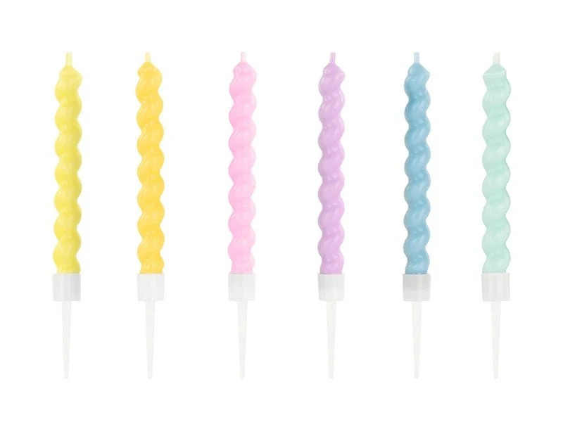 Pastelli kynttilöitä 8.5cm 6kpl