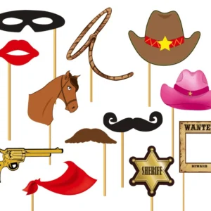 Photobooth Cowboy 12 kpl
