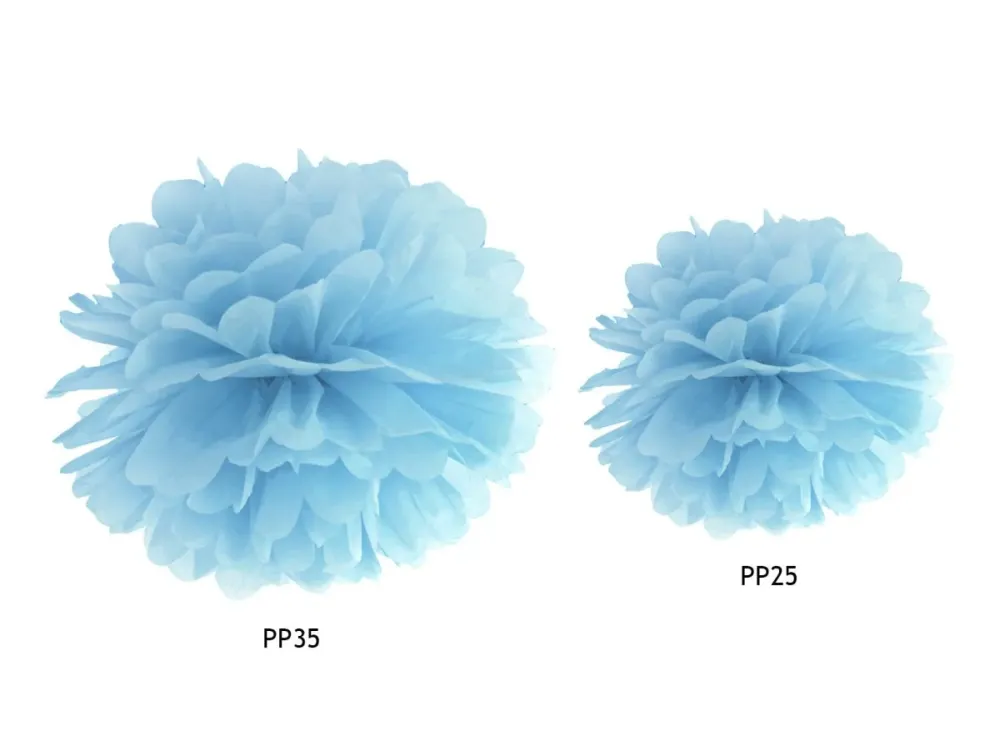 Pompon vaaleansininen 35cm