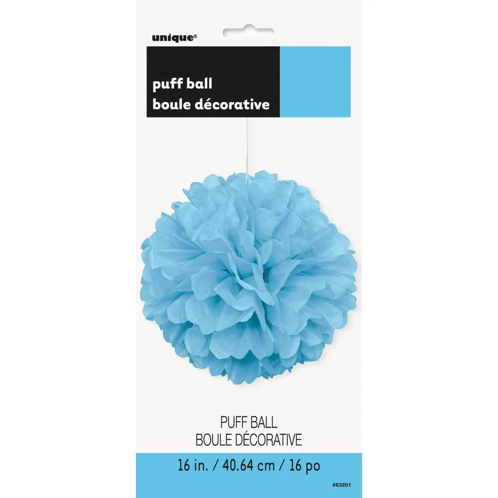 Pompon vaaleansininen 40cm