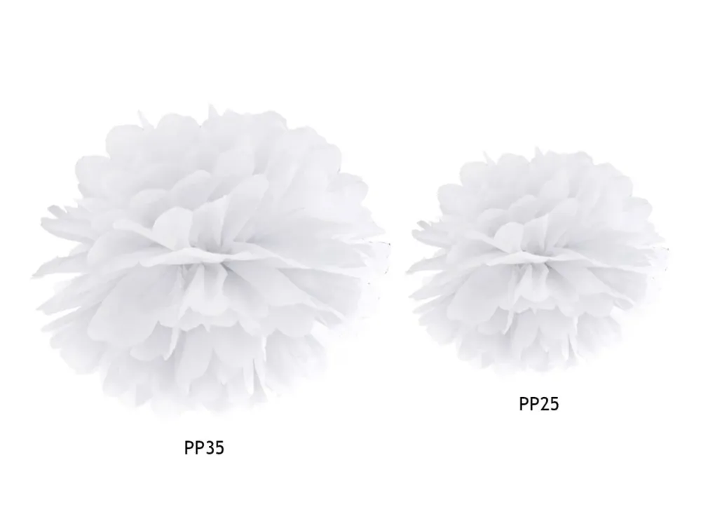 Pompon Valkoinen 35cm