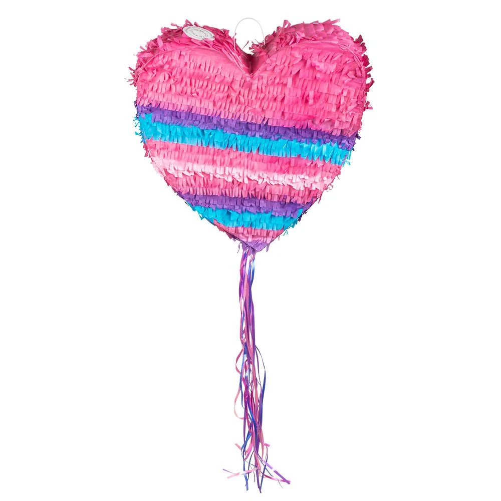 Pull Pinata sydän vaaleanpunainen 37cm