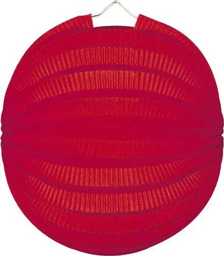 Punainen lyhty pyöreä 23cm