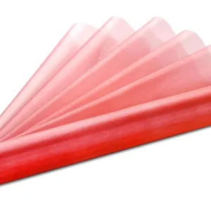 Punainen Organza kangas 16cm 9m