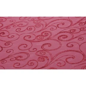 Punainen pöytäjuoksija Glitter 5M 36cm