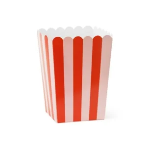 Punaiset vaaleanpunaiset popcorn tarjottimet 15.5cm