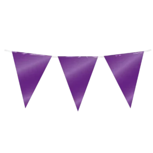 Purppuranpunainen nauha metallinen 10m