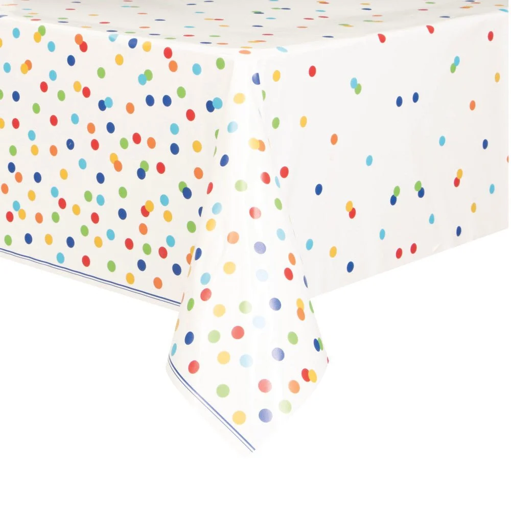 Pöytäliina Confetti Rainbow 2.13m