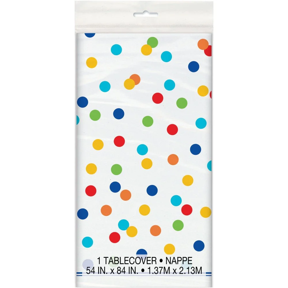 Pöytäliina Confetti Rainbow 2.13m