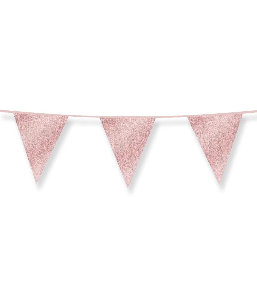 Rose Gold Garland Glitter 6m