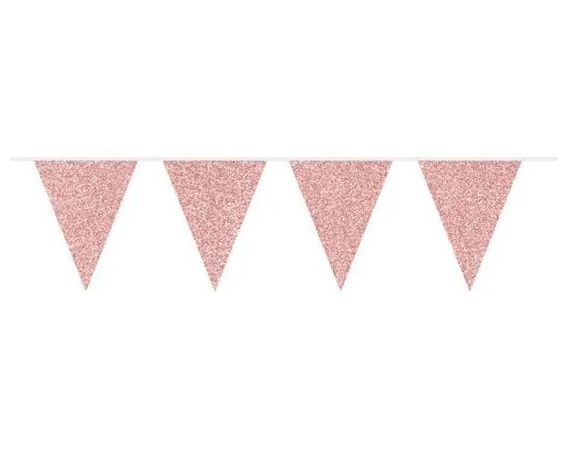 Rose Gold Garlands Glitter 6m
