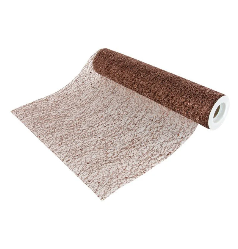 Ruskea pöytäjuoksija Glitter 5m