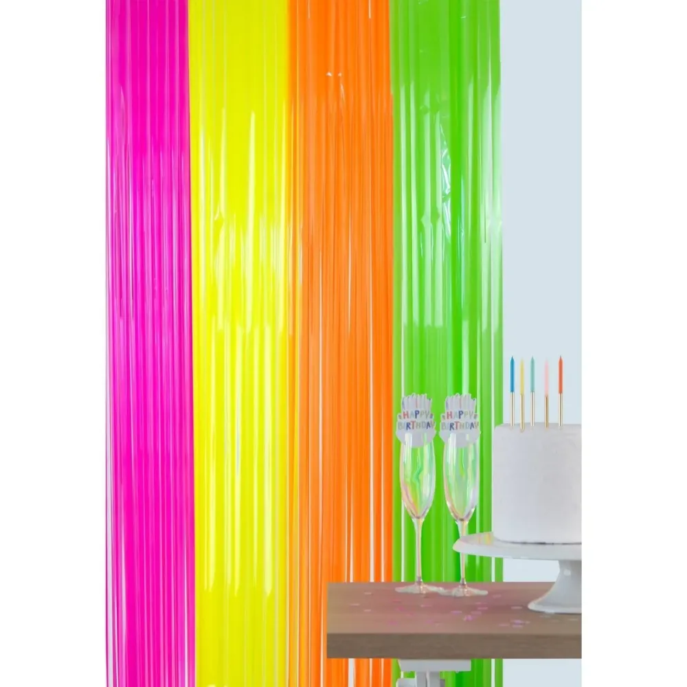 Sateenkaari oviverho Neon 2m