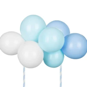 Sininen kakku toppari Ilmapallot 29cm