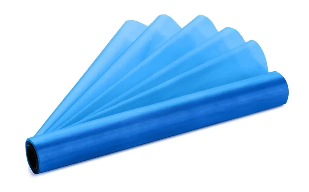 Sininen Organza kangas 16cm 9m