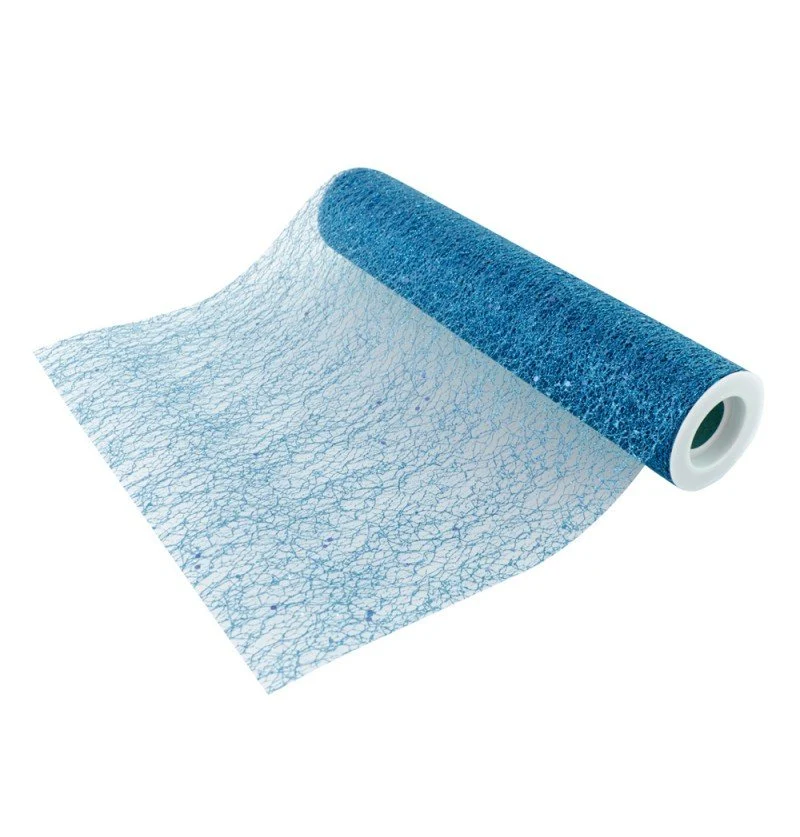 Sininen pöytäjuoksija Glitter 5m