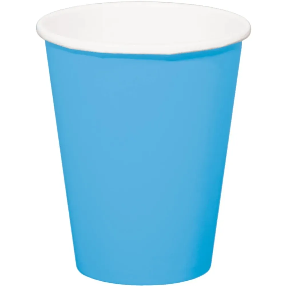 Siniset kupit pahvi 350ml 8kpl
