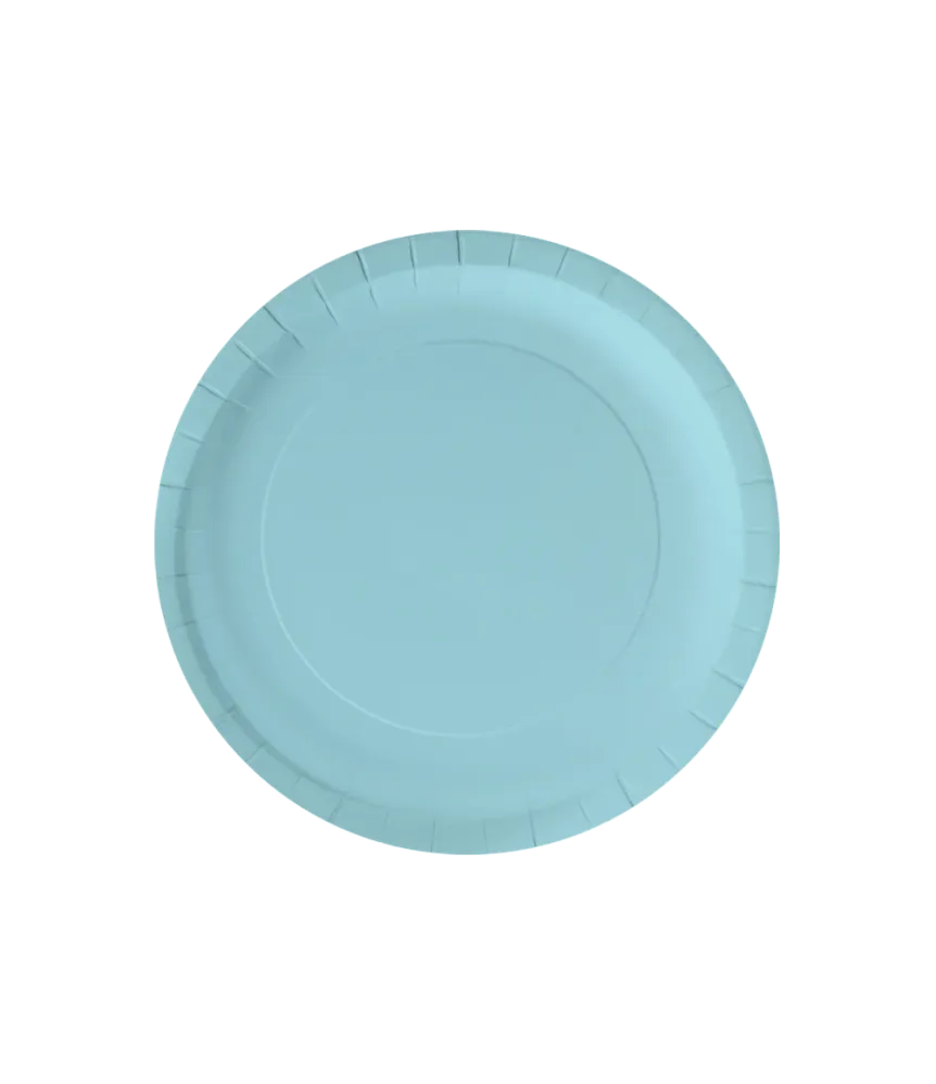 Siniset lautaset pastelli 23cm 8kpl