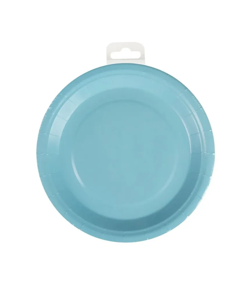 Siniset lautaset pastelli 23cm 8kpl