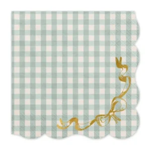 Siniset lautasliinat ruudullinen keulalla 33cm 12kpl