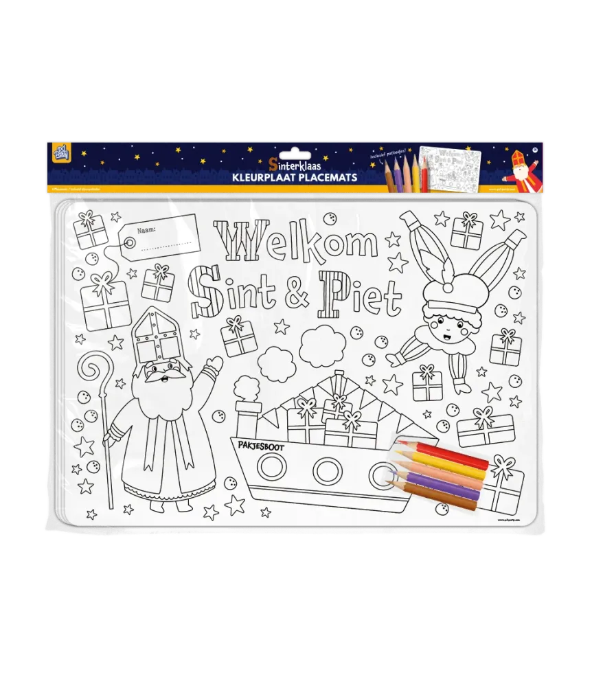 Sinterklaas paikkalautaset 48cm 4kpl