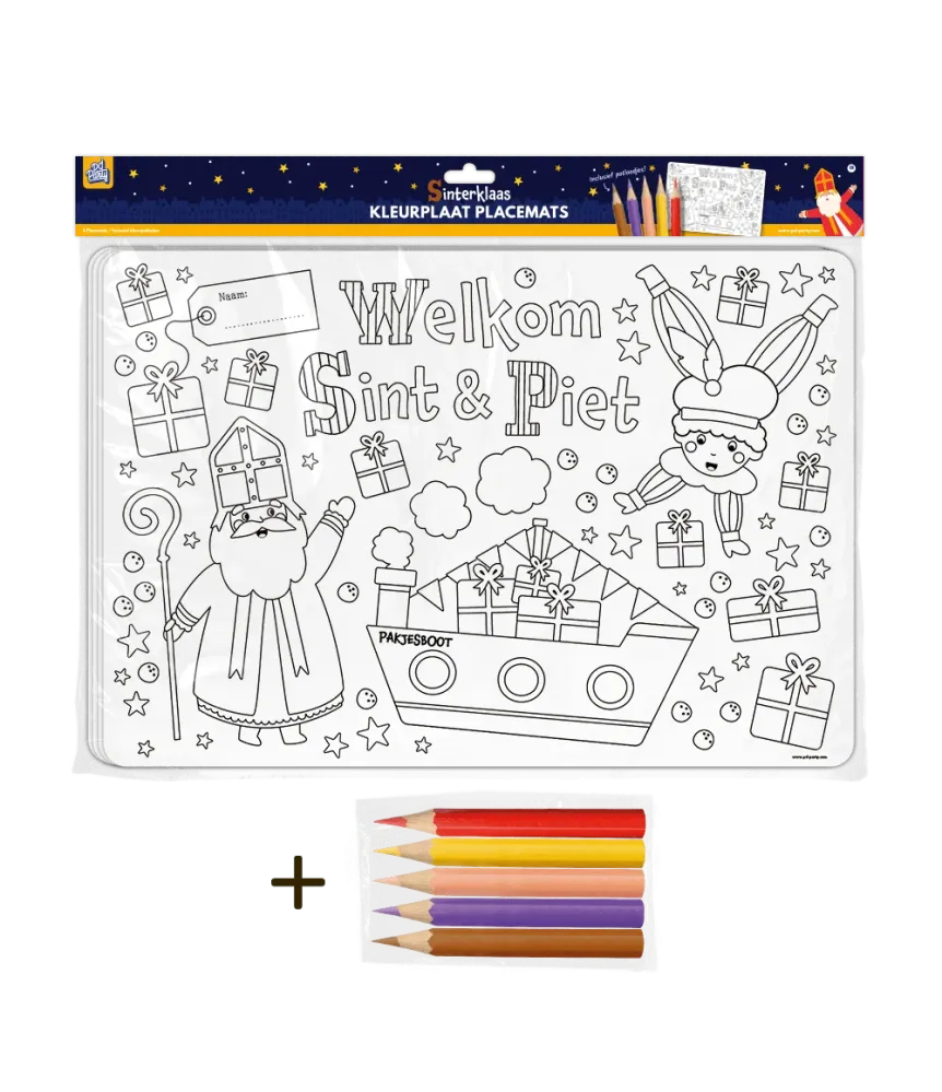Sinterklaas paikkalautaset 48cm 4kpl