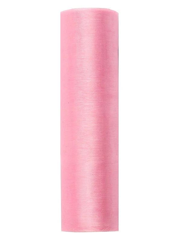 Vaaleanpunainen Organza kangas 16cm 9m