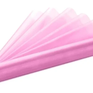 Vaaleanpunainen Organza kangas 36cm 9m