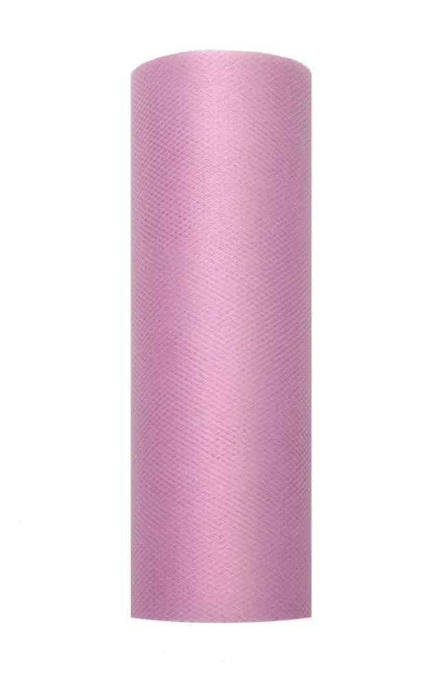 Vaaleanpunainen pastelli Tulle Roll 15cm 9m