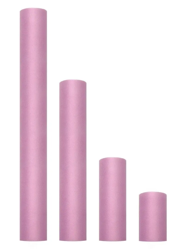 Vaaleanpunainen pastelli Tulle Roll 15cm 9m