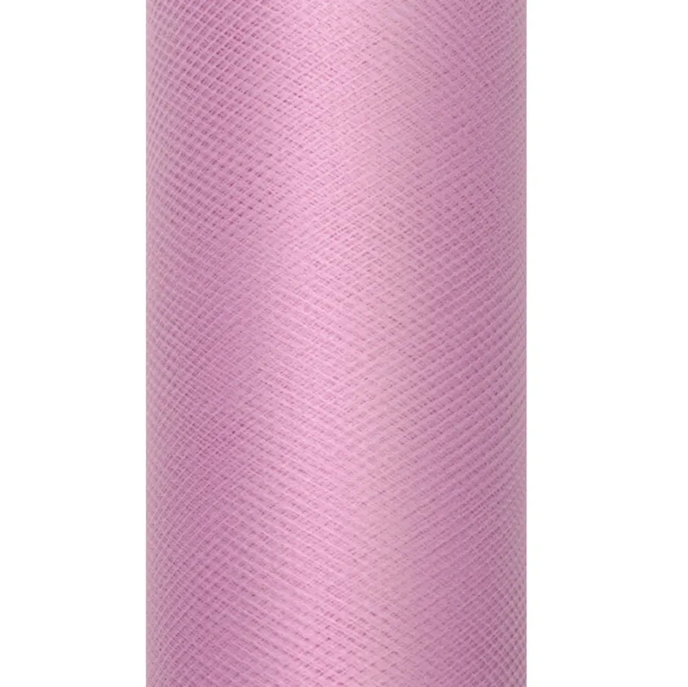 Vaaleanpunainen pastelli Tulle Roll 30cm 9m