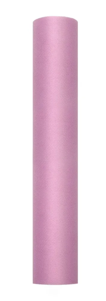 Vaaleanpunainen pastelli Tulle Roll 30cm 9m