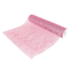 Vaaleanpunainen pöytäjuoksija Glitter 5m