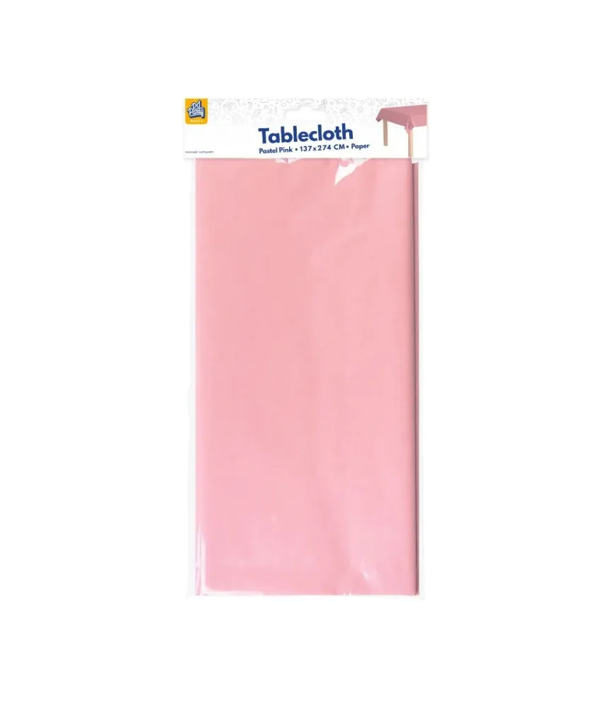 Vaaleanpunainen pöytäliina Pastel 2.74m