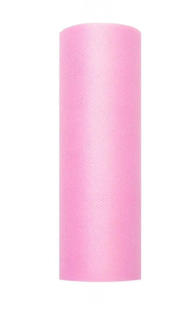 Vaaleanpunainen Tulle Roll 15cm 9m