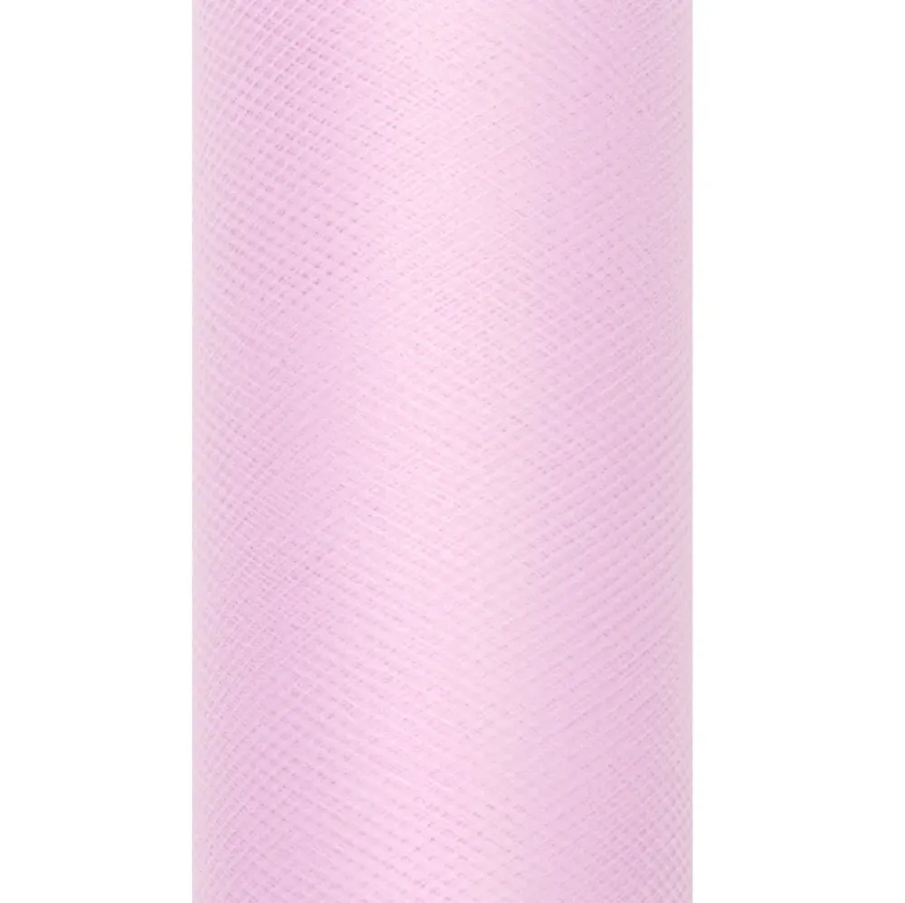 Vaaleanpunainen Tulle Roll Pastelli 30cm 9m