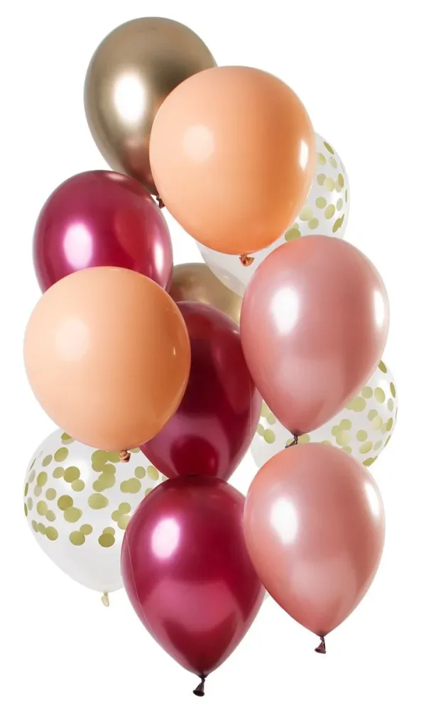 Vaaleanpunaiset ilmapallot setti 30cm 12kpl